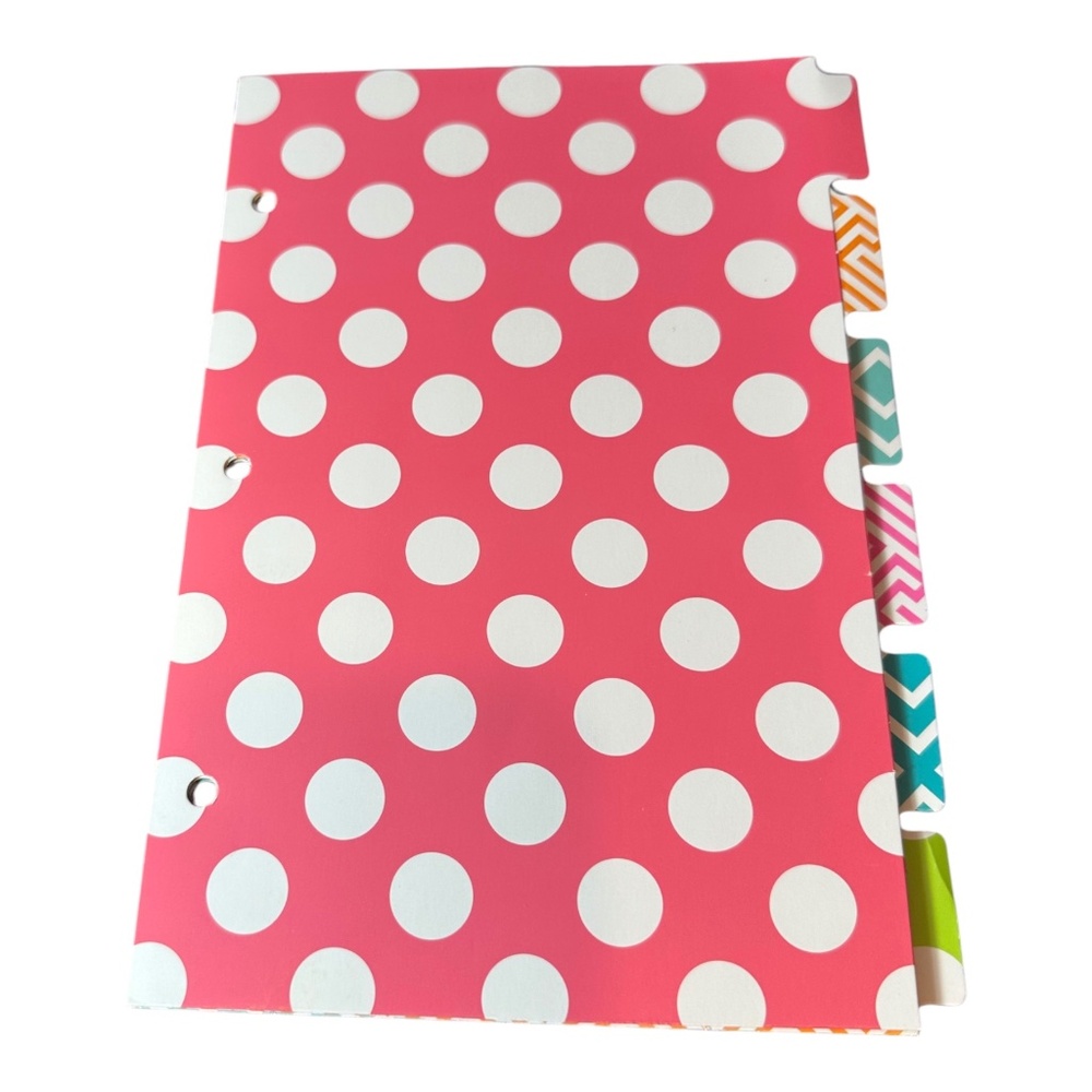 Target Set of 6 Dividers Mini 3 Ring Binder Planner Refills
